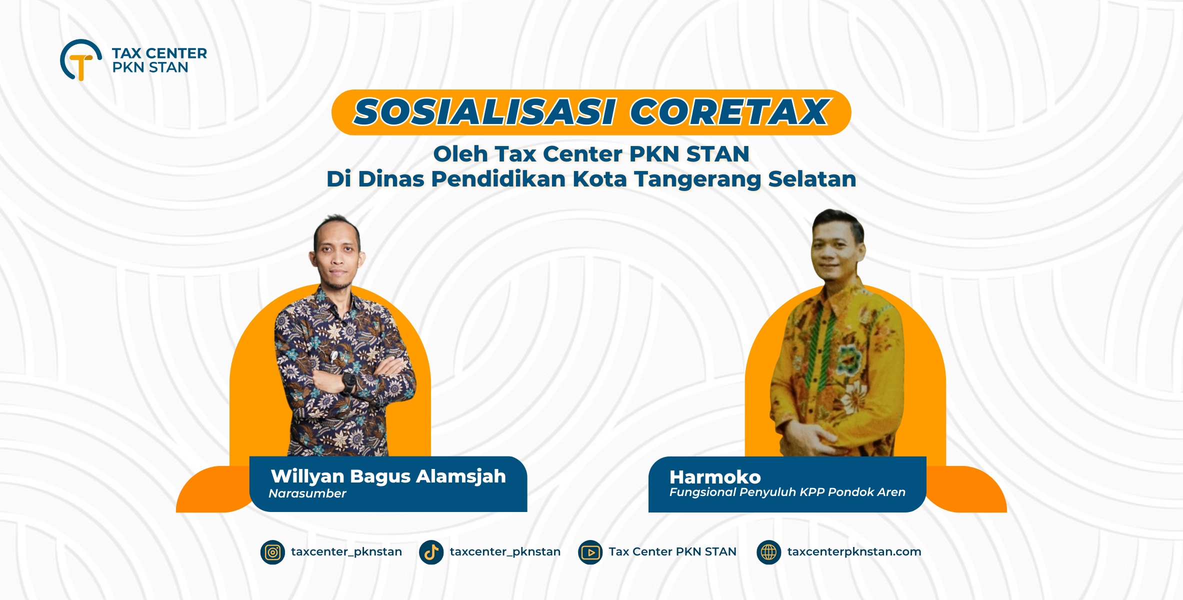 Sosialisasi Coretax oleh Tax Center PKN STAN di Dinas Pendidikan Kota Tangerang Selatan